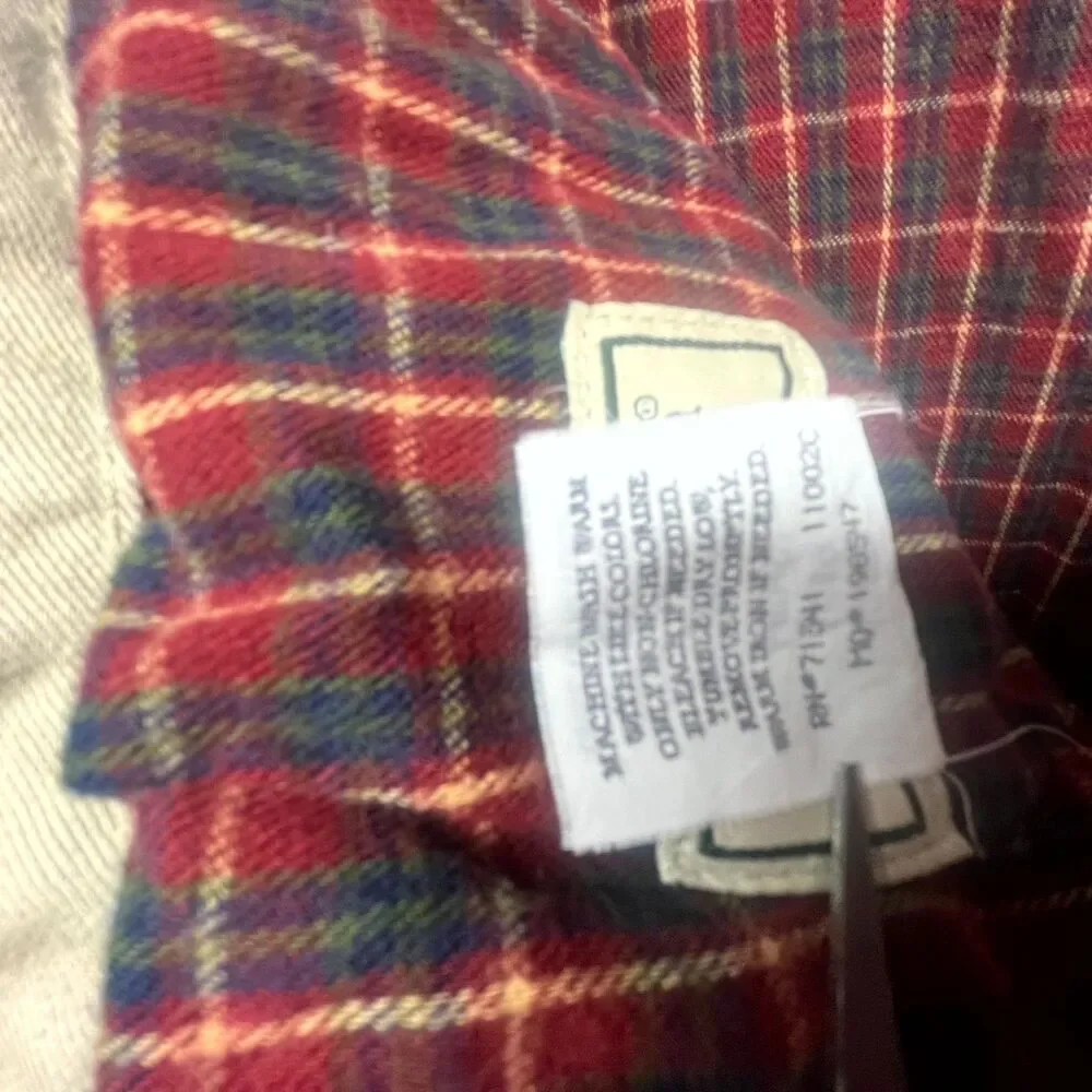 L.L.‎ Bean Wrinkle Free Flannel Lined Khaki Chino Pants Mens 40x30 Beige Cotton